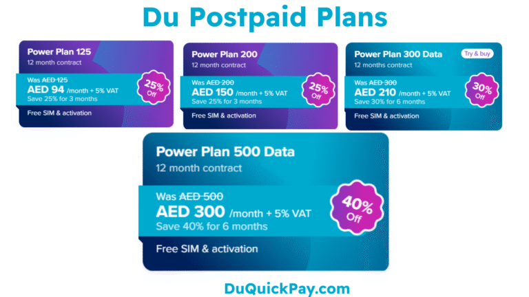Du Postpaid Plans